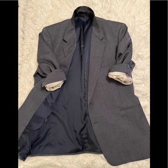 Womens ( mens ) oversized boyfriend blazer grey/ blue Givenchy Monsieur sz xxl - Picture 9 of 9